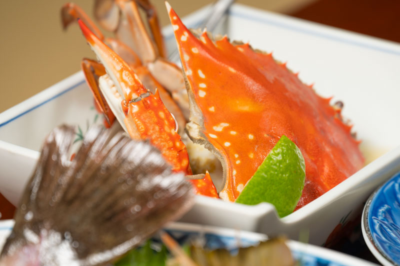 高級食材!ワタリガニ付き